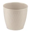 Pot liberty d25cm travertine bei