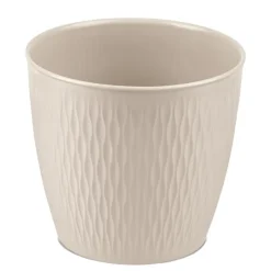 Pot liberty d25cm travertine bei