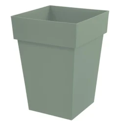 Pot mi-haut carre toscane vert