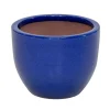 Pot oeuf bleu o18h15cm