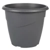 Pot rond marina 30cm gris anthra