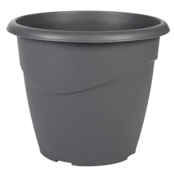 Pot rond marina 30cm gris anthra