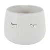 Pot visage 3d o20cm beige