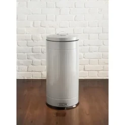 Poubelle a pedale 30 l nervure