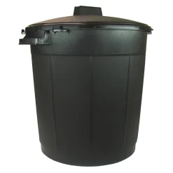 Poubelle de jardin 80l noir