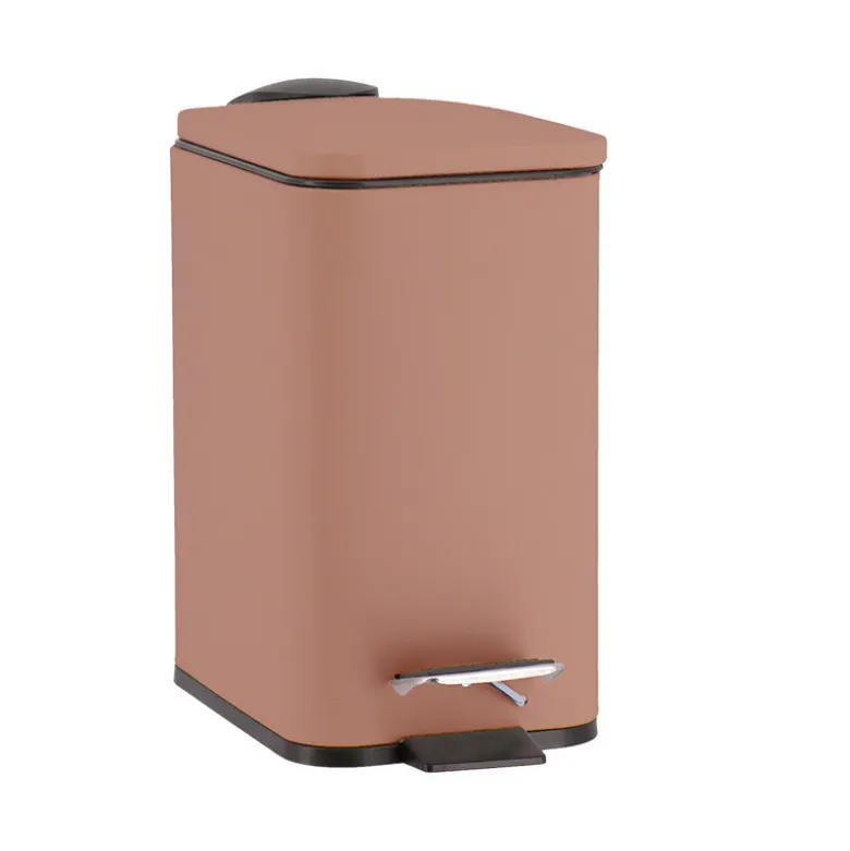 Poubelle 3l metal frein de chute