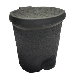 Poubelle salle de bain noire