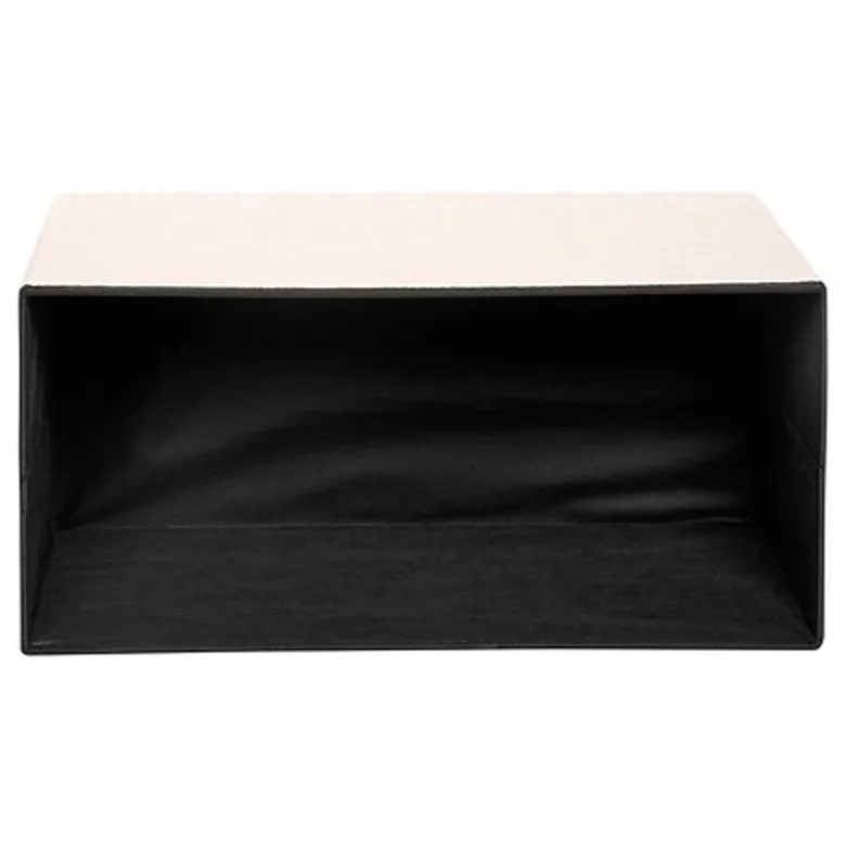 Pouf pliable double soana blanc