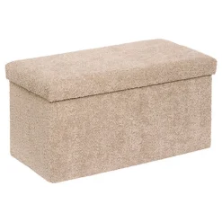 Pouf pliable double soana taupe