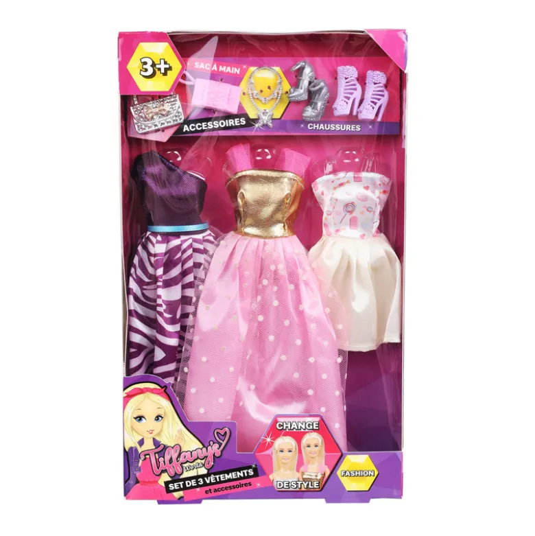 Poupee mannequin 3 tenues