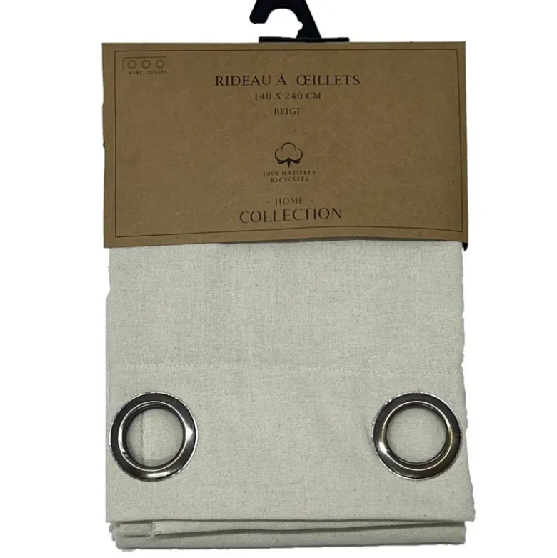 Rideau Aillets coton 140x240cm b