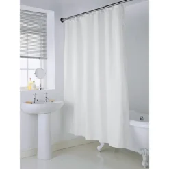 Rideau de douche blanc