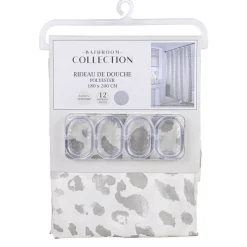 Rideau de douche leopard