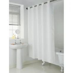 Rideau de douche 180x185cm blanc