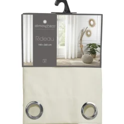 Rideau memo ivoire 140x260