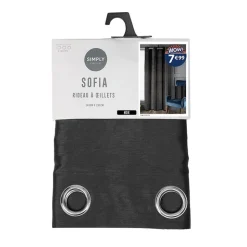 Rideau sofia 140x240 noir