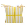 Set x2 galette de chaises rayee