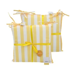 Set x2 galette de chaises rayee