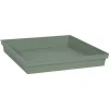 Soucoupe carree 32.6cm vert