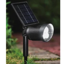 Spot solaire h40cm noir