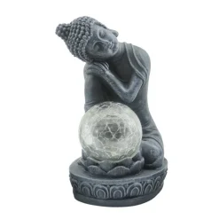 Statue bouddha assis solaire