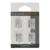 Supports adhesifs x4 - chrome