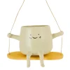 Suspension pot visage beige o11c