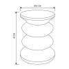 Table apppoint / chevet ondule