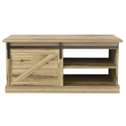 Table basse porte coulissante