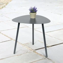 Table d'appoint forme galet anth