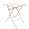 Table pliante tressee beige
