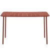 Table rectangle terracotta