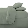 Taie d'oreiller x2 63x63cm sauge