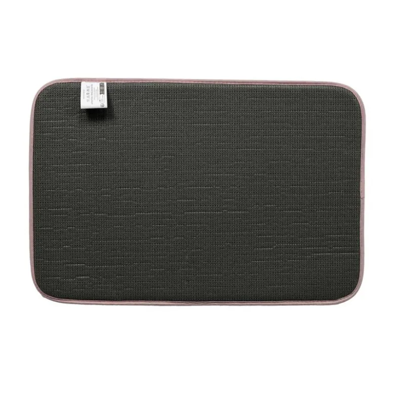 Tapis de bain soft touch rose