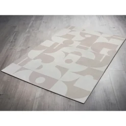 Tapis geo creme 120x180cm