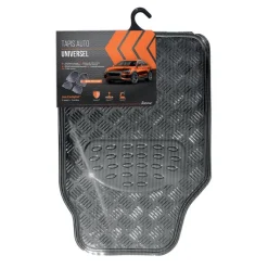 Tapis metalic carbone