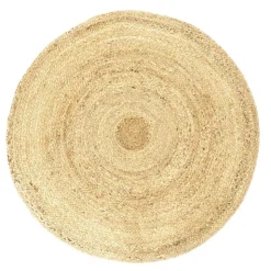 Tapis rond en jute