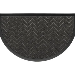 Tapis 45x75cm demi lune gris