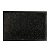 Tapis 80x120cm noir chine blanc