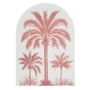 Toile lin arche palmier