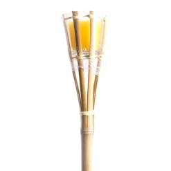 Torche bambou avec bougie