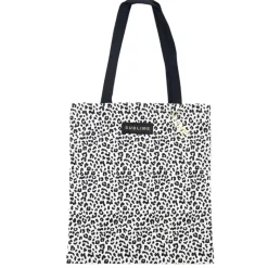 Tote bag leopard et message