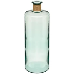 Vase bouteille raphia h75cm