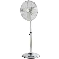 Ventilateur sur pied chrome