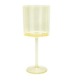 Verre a vin fleur plastique