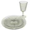 Verre a vin strie gris