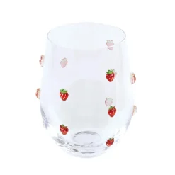 Verre bas fruit en relief