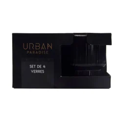 Verre strie gris fume 31cl x4