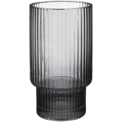 Verre strie gris fume 31cl x4