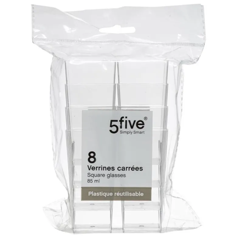 Verrine carre 8.5cl x8